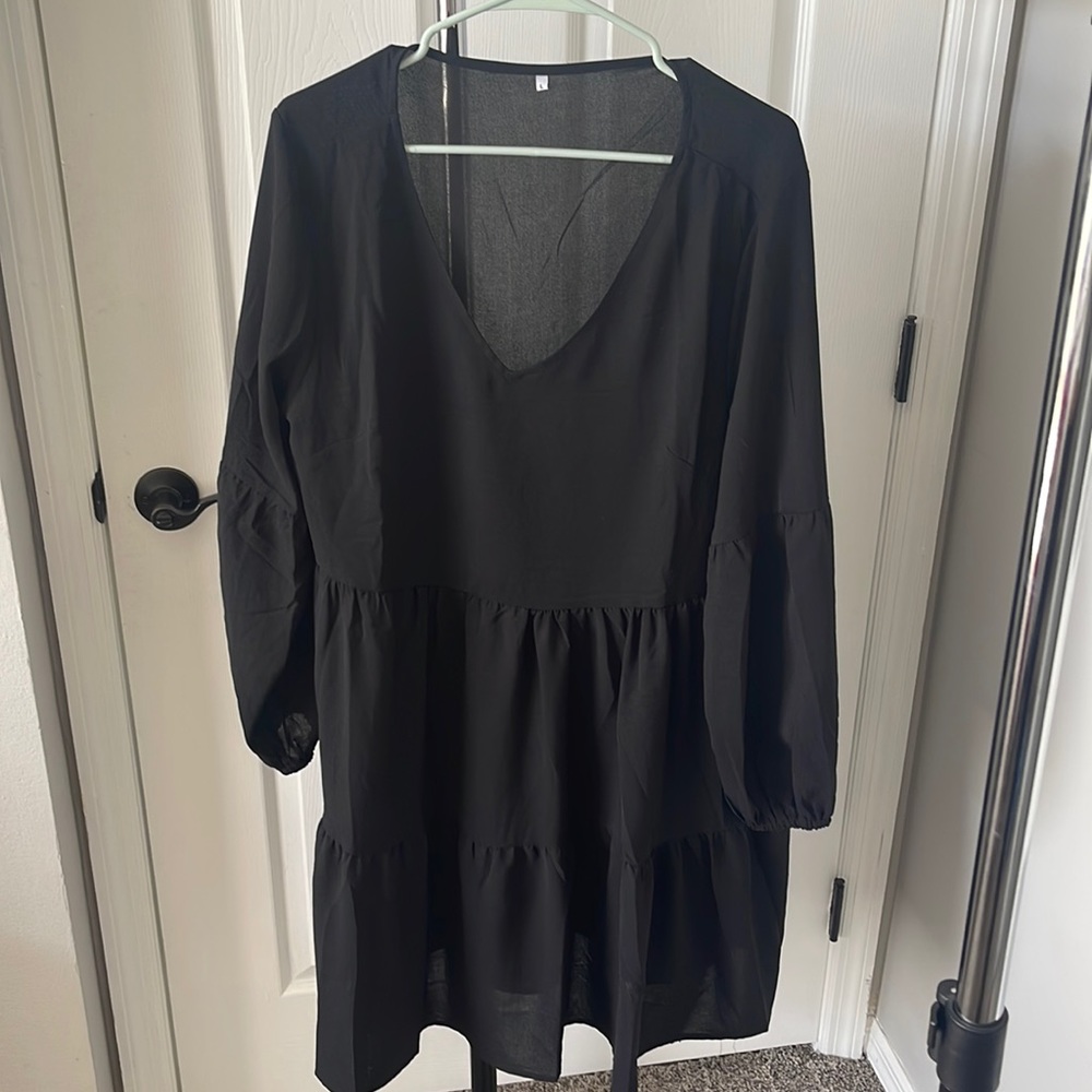 V neck tunic dress